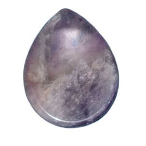 NEW 1pc 1.7inch Thumb Worry Stone For Anxiety Chakra Crystals Amethyst purple